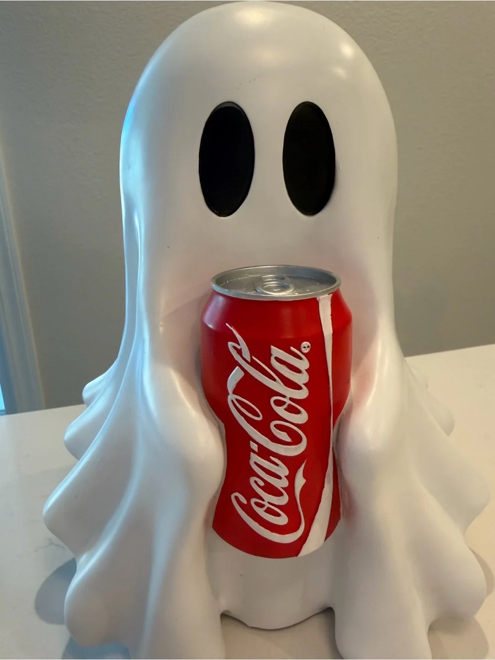 Viral homegoods Coca Cola Red Ghost Can Holder - White Decorative Drink Cozy